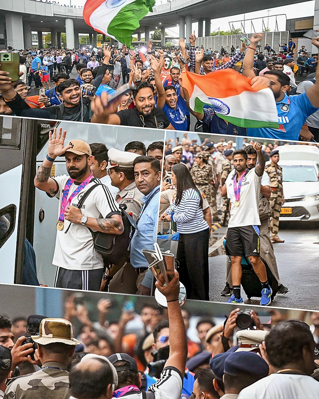 Welcome Home Team India 